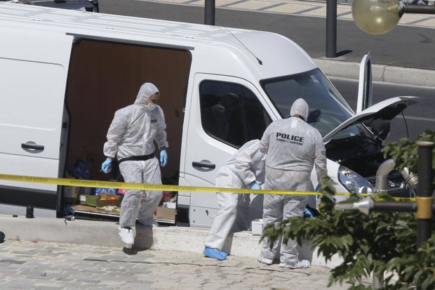 French police rule out terror as van rams bus stops in Marseille, killing one