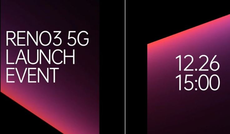Oppo Reno 3 Series, Enco Free Wireless Earbuds Set to Launch on December 26